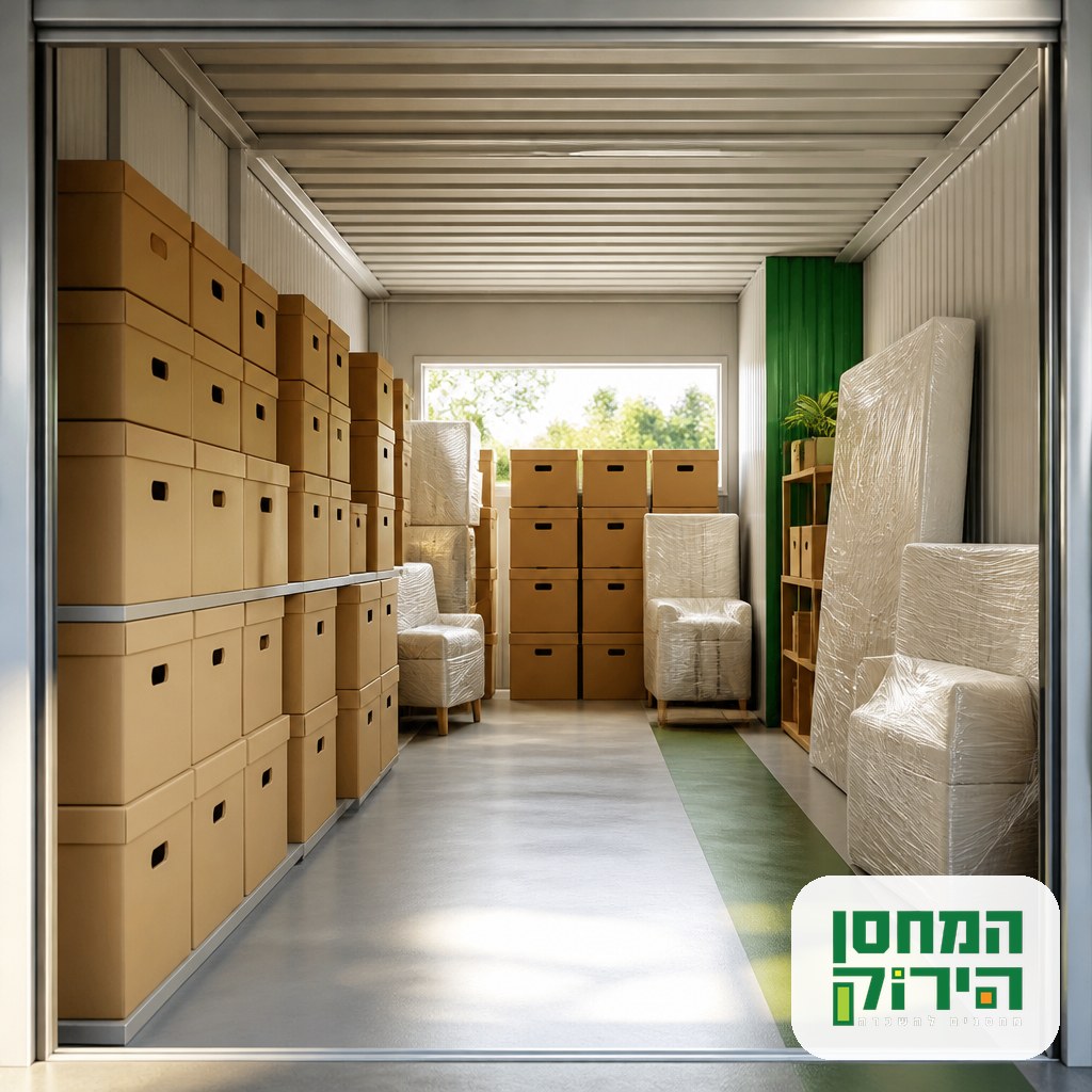 Organized self storage unit illustrating apartment storage tips for packing and arranging belongings