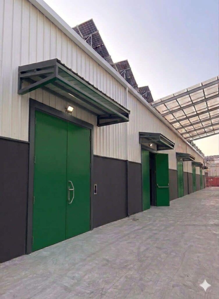 Storage unit doors at Green Storage