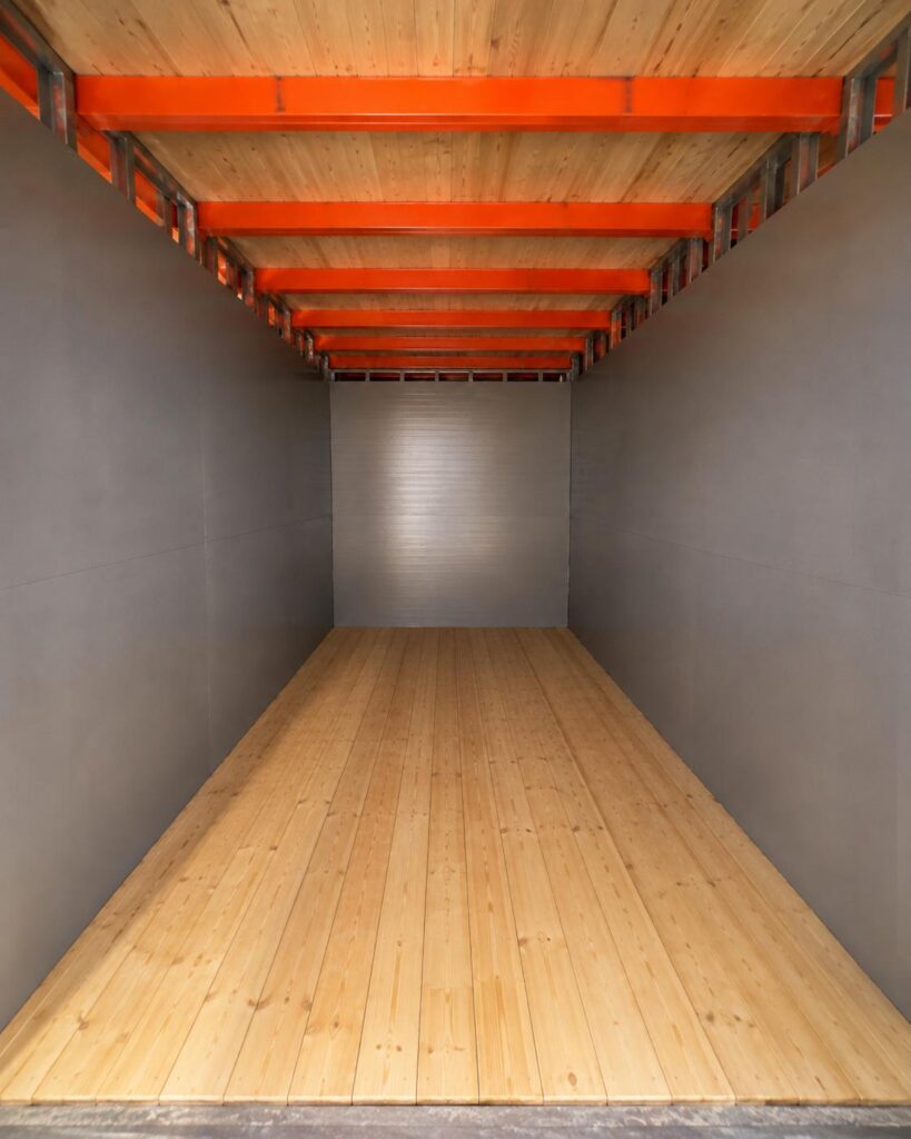 Inside a storage unit at Green Storage Kibbutz Yakum