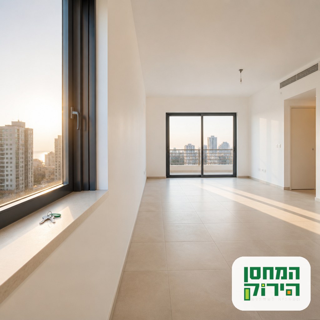 An empty Israeli apartment ready to let, with the owner furniture storage handled off site